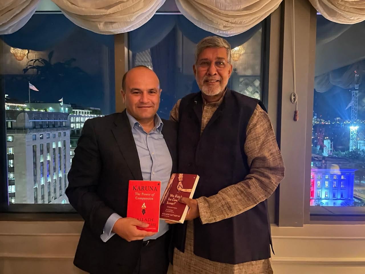 Ambassador Mkrtchyan hosted Nobel Prize laureate Kailash Satyarthi in Washington
