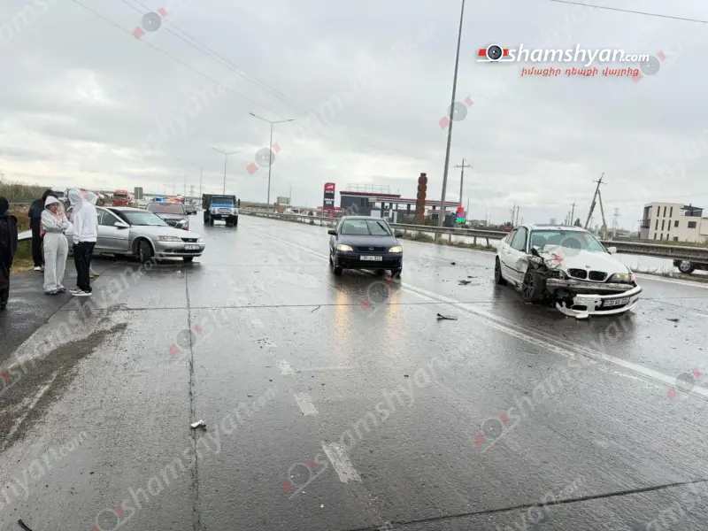 Երևան-Երասխ ավտոճանապարհին բախվել են «BMW»-ն և «Opel»-ը