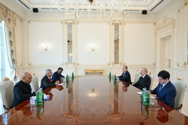 Ալիևն ու Հնդկաստանի արտգործնախարարը ընդգծել են փոխադարձ այցերի ակտիվացման անհրաժեշտությունը