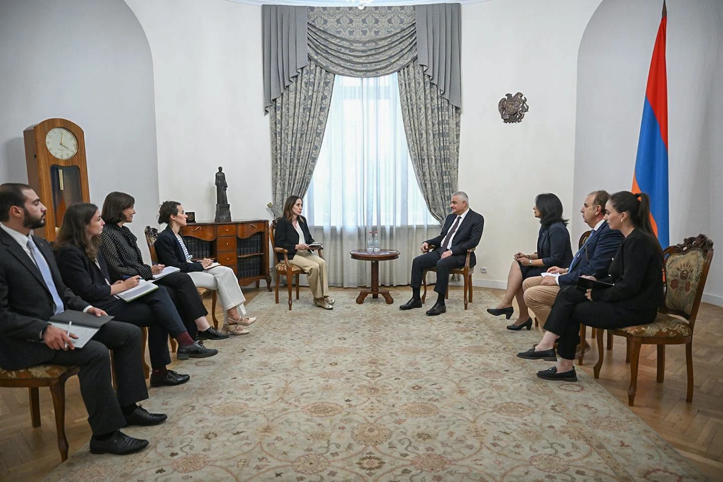 Mher Grigoryan, during a meeting with the regional director of the Armenian Financial Markets Agency, highlighted the ongoing discussions with the agency on trade diversification.