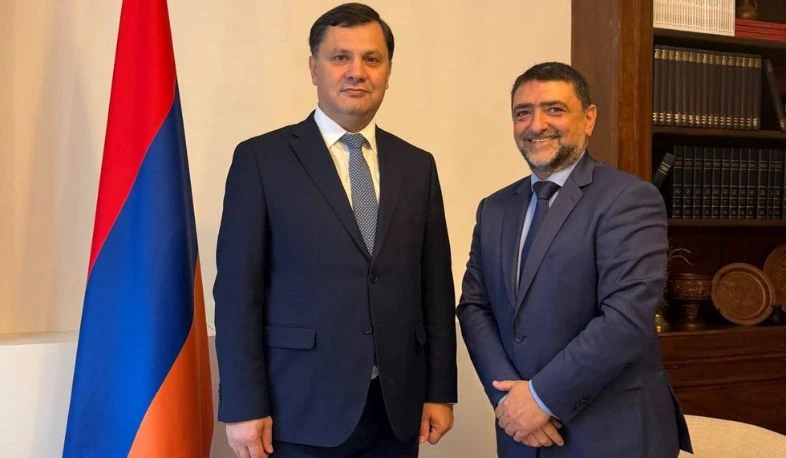 The Armenian Ambassador and the President of the French-Armenian Chamber of Commerce and Industry discussed the promotion of exports