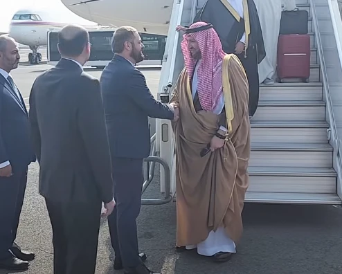 Saudi Prince Abdulaziz bin Talal Al Saud arrives in Armenia