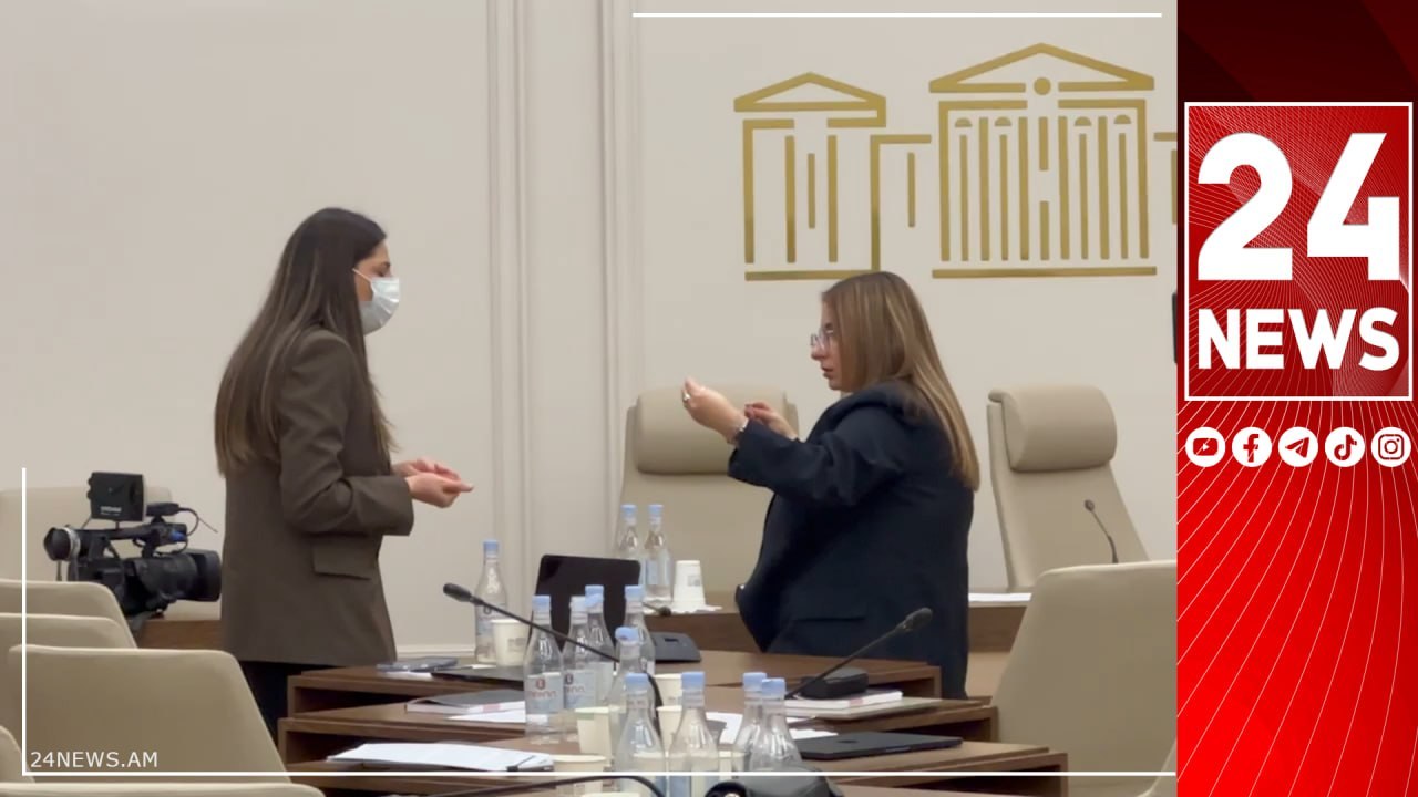 Քրիստինե Վարդանյանն ու ՔՊ-ական պատգամավորը բանավիճում են TRIPP-ի հարցով ԱԺ հանձնաժողովի նիստից հետո