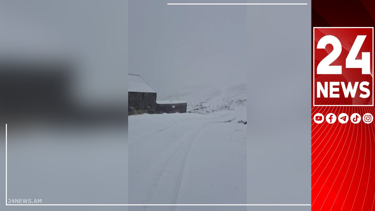 Արագածում արդեն խորը ձմեռ է, հաստ ձյան շերտը ծածկել է ճանապարհը