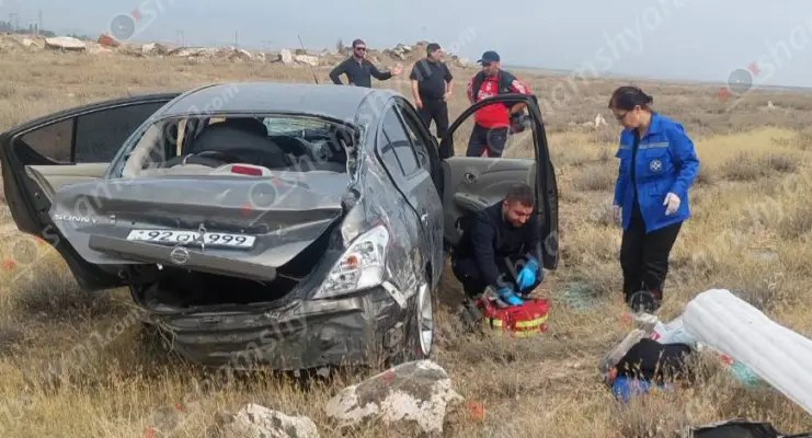 Նոր Գեղի-Աշտարակ ճանապարհին «Nissan»-ը հայտնվել է դաշտում. կա վիրավոր
