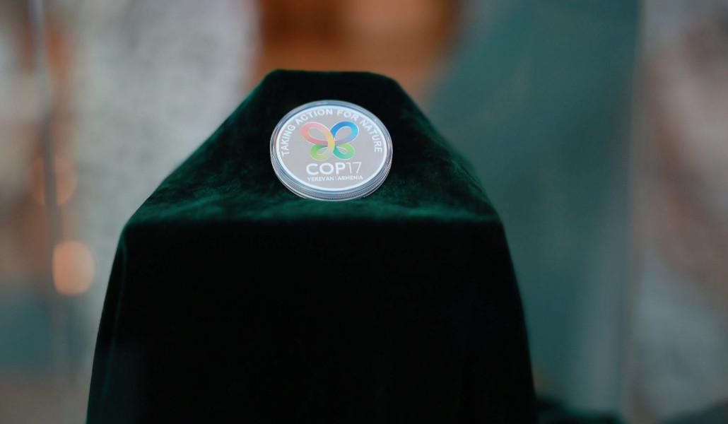 "Acting for Nature": COP17 silver commemorative coin unveiled