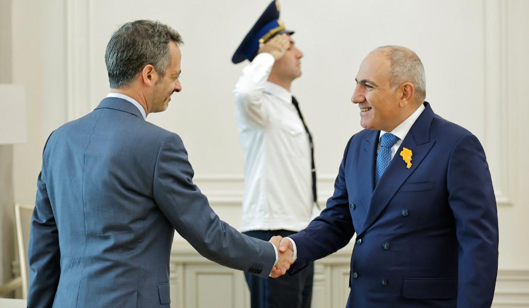 The Prime Minister received the newly appointed Ambassador of France to the Republic of Armenia
