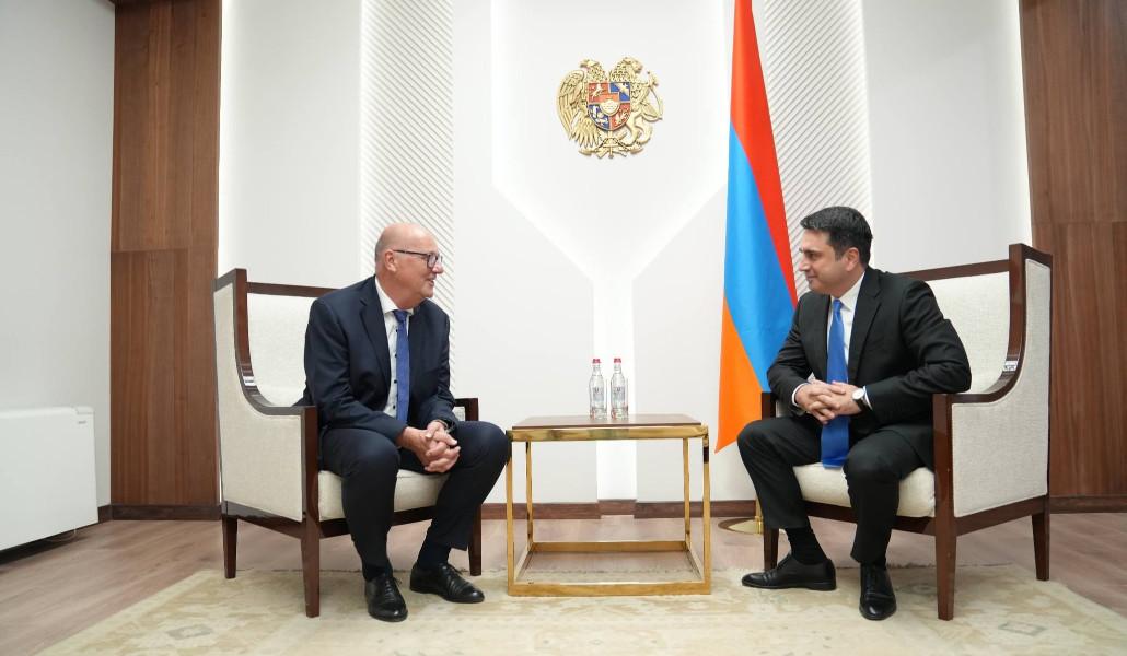 Alen Simonyan received the Ambassador of Luxembourg to Armenia