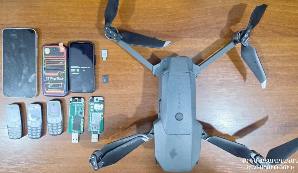 Another case of transporting prohibited items via drone prevented at Armavir Penitentiary