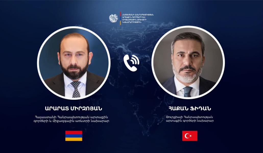 Ararat Mirzoyan had a phone conversation with Hakan Fidan