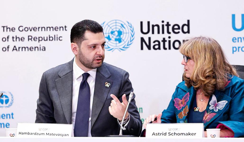 Մաթևոսյանն ու Աստրիդ Շոմեյքերը ներկայացրել են COP17-ի առաջնահերթությունները