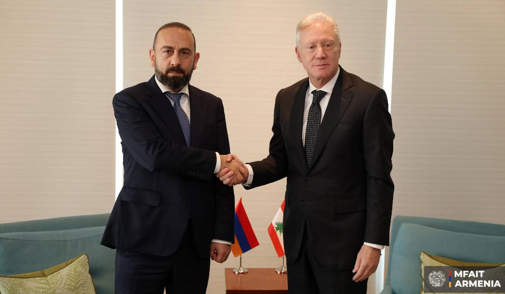 Արարատ Միրզոյանը հանդիպում է ունեցել Լիբանանի արտաքին գործերի և արտագաղթյալների նախարարի հետ
