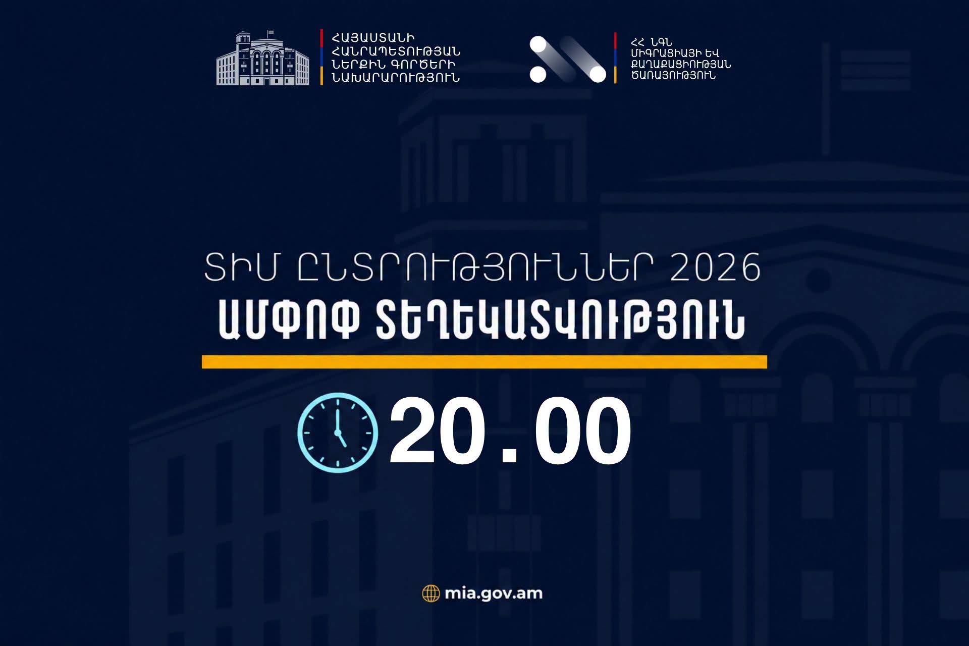 ՏԻՄ ընտրությունների ընթացքում ենթադրյալ իրավախախտումների վերաբերյալ ստացվել է 35 ահազանգ․ ՆԳՆ