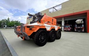 Hyundai has created a firefighting robot that works at temperatures up to 760°C