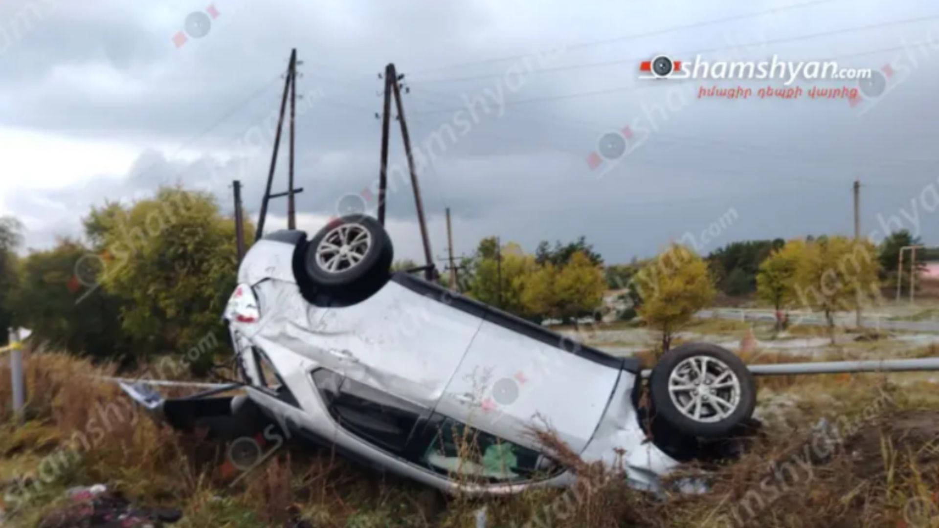 Խոշոր ավտովթար Գեղարքունիքում․ մեքենան գլխիվայր շրջվել և բախվել է գազատարին