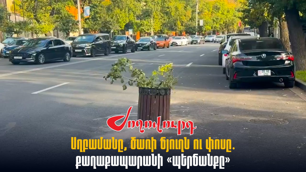 ՏԵՍԱՆՅՈՒԹ․ Աղբամանը, ծառի ճյուղն ու փոսը․ քաղաքապարանի «պերճանքը»՝ Երևանի կենտրոնում