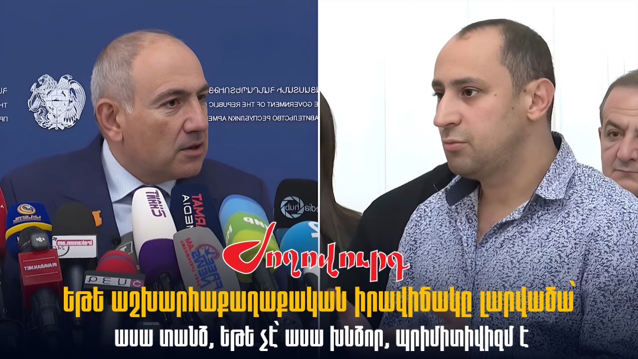 ՏԵՍԱՆՅՈՒԹ․ Եթե աշխարհաքաղաքական իրավիճակը լարվածա՝ ասա տանձ, եթե չէ՝ ասա խնձոր, պրիմիտիվիզմ է․ Փաշինյան