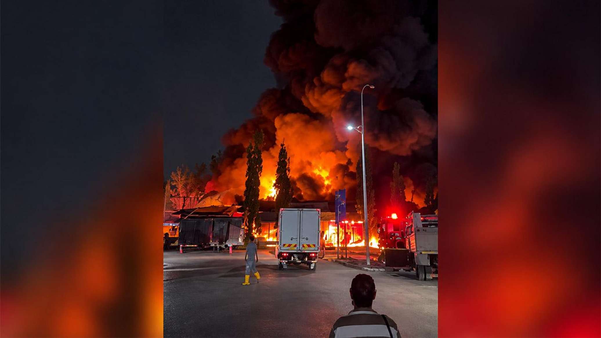 Saudi Aramco refinery burns in Riyadh as Houthi rebels strike Saudi Arabia