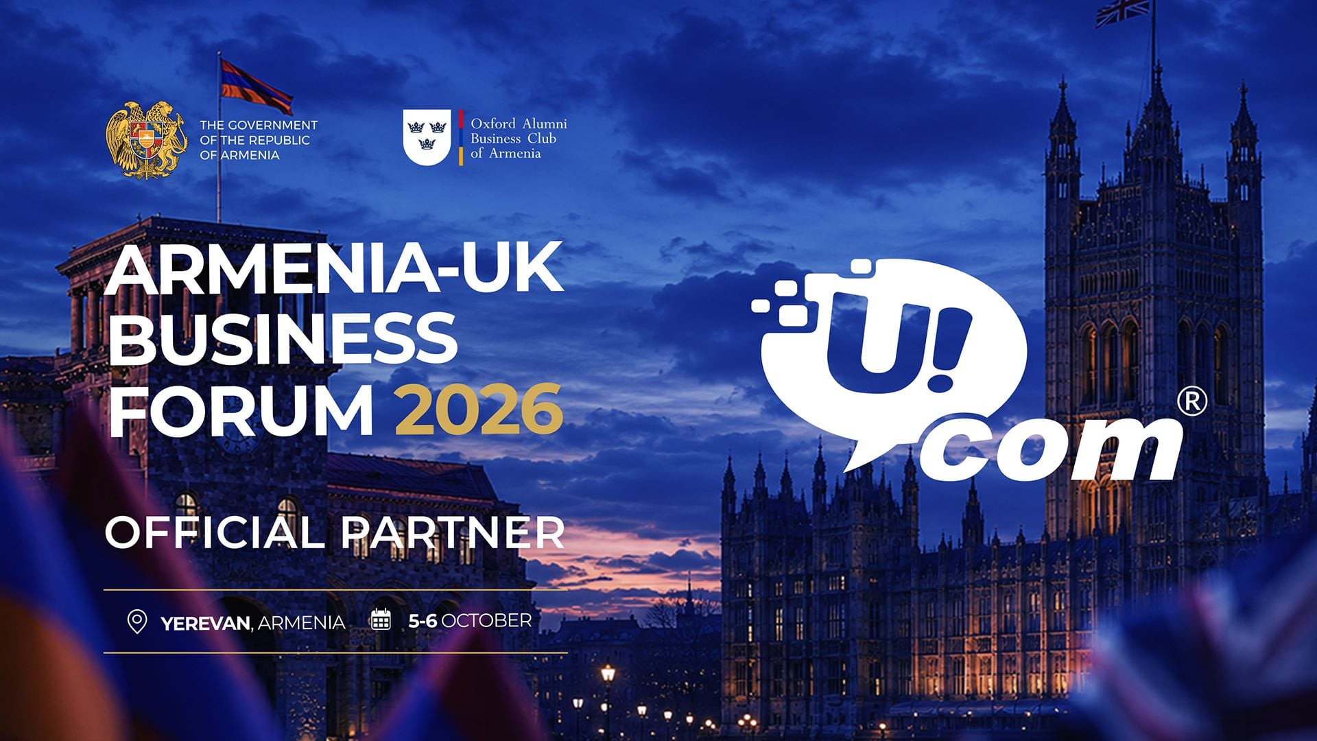 Ucom Becomes an Official Partner of the Armenia-UK Business Forum 2026