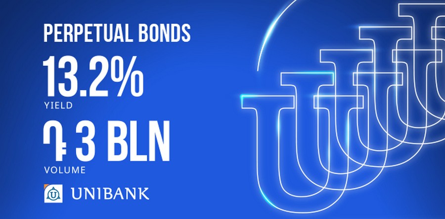 Unibank has issued perpetual bonds with an annual coupon yield of 13.2%