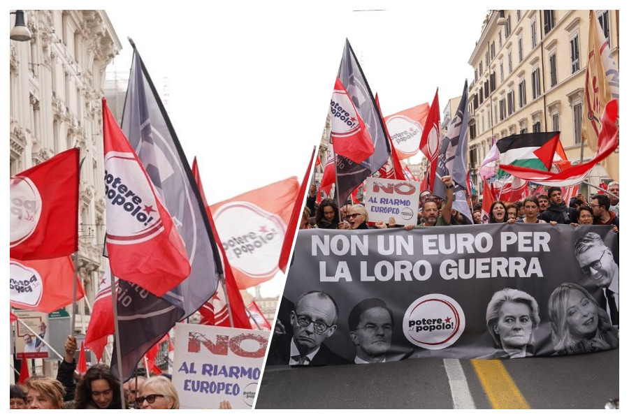 Thousands protest across Italy over living costs