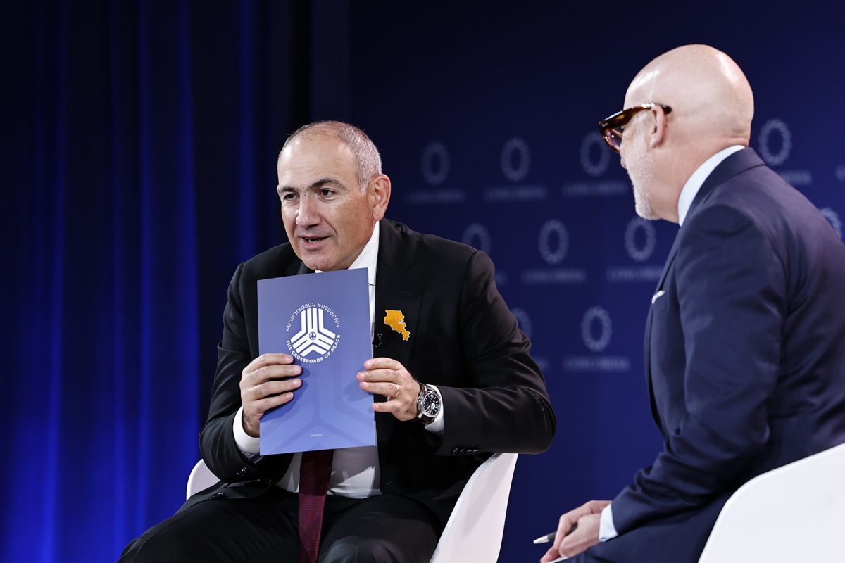 TRIPP project will open new era for Armenia and its economy, PM Pashinyan says at Concordia summit