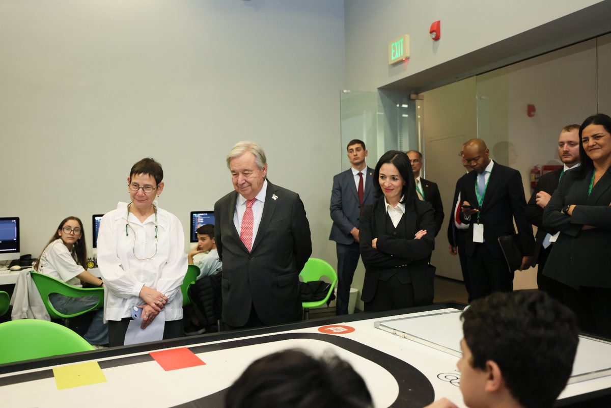 UN Secretary-General António Guterres visits TUMO Center in Yerevan