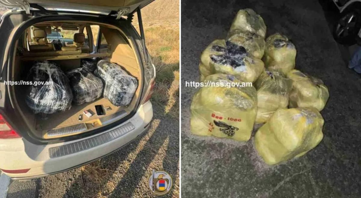 Armenia seizes 69.3 kg of marijuana smuggled from Iran