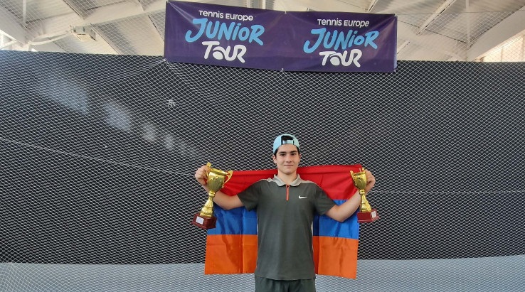 Ermeni tenisçi Europe Junior Masters’ta bronz madalya kazandı