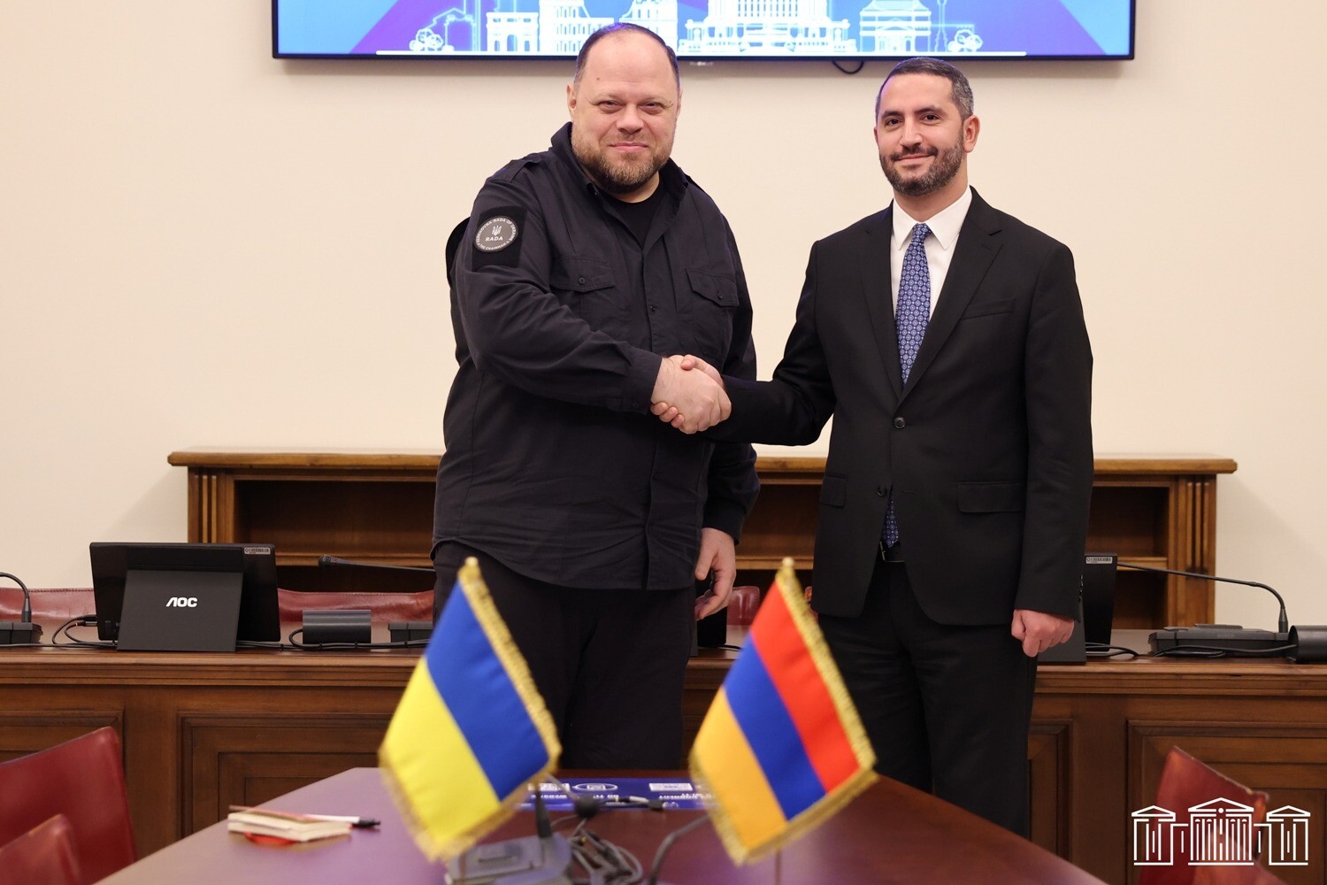 Ruben Rubinyan, Ukrayna Yüksek Rada Başkanı ile bir araya geldi