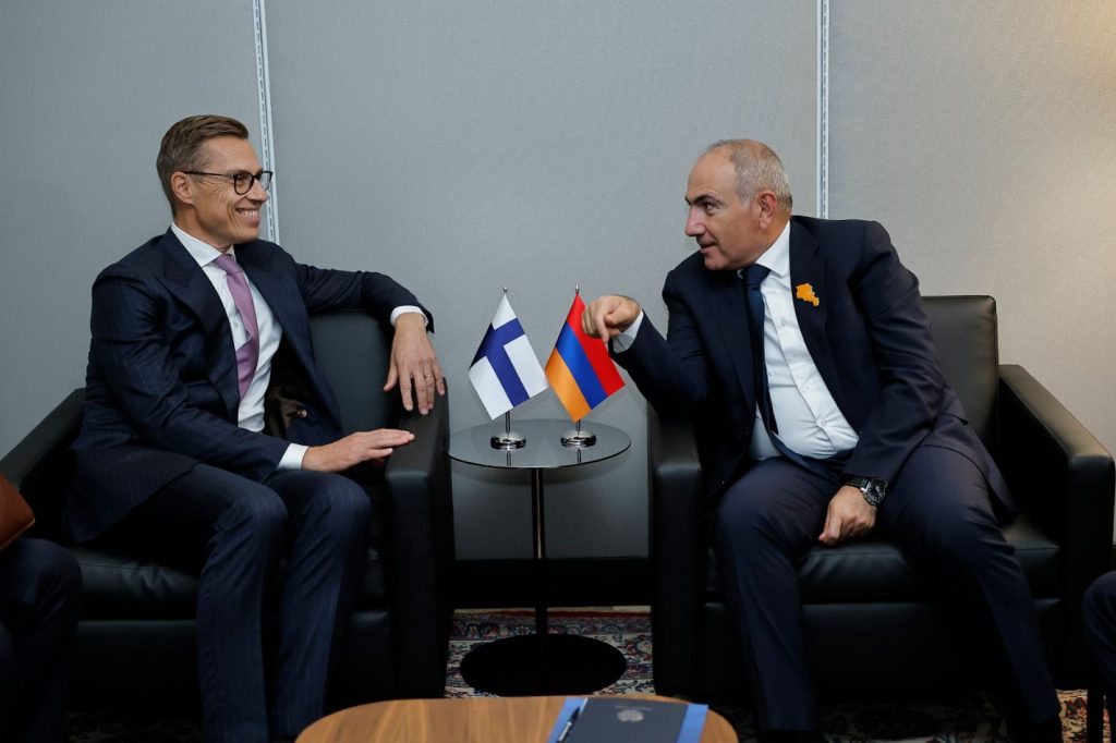 Pashinyan and Stubb discussed expanding Armenia-Finland economic cooperation