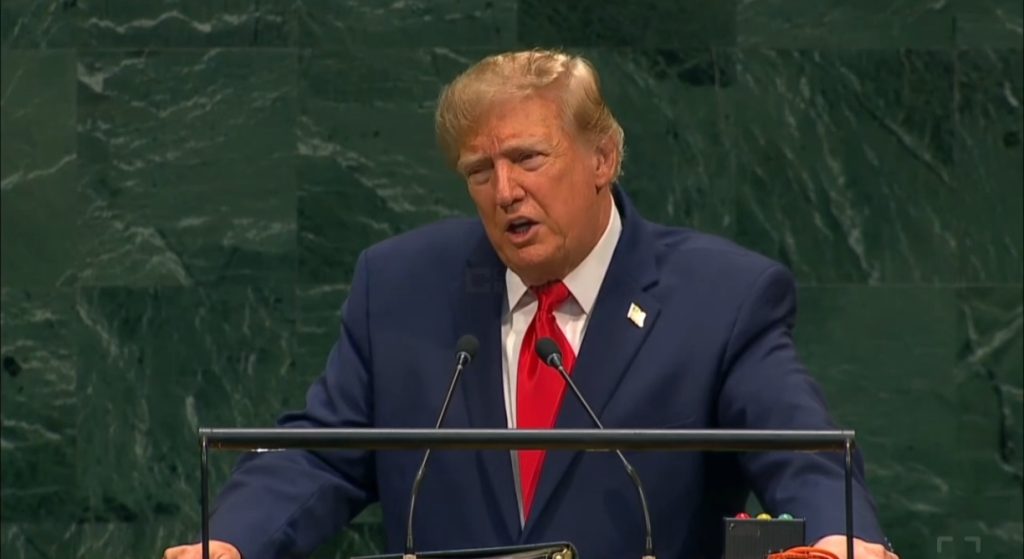 Trump spoke from the UN podium about the peace process between Armenia and Azerbaijan, remembering Pashinyan and Aliyev. VIDEO