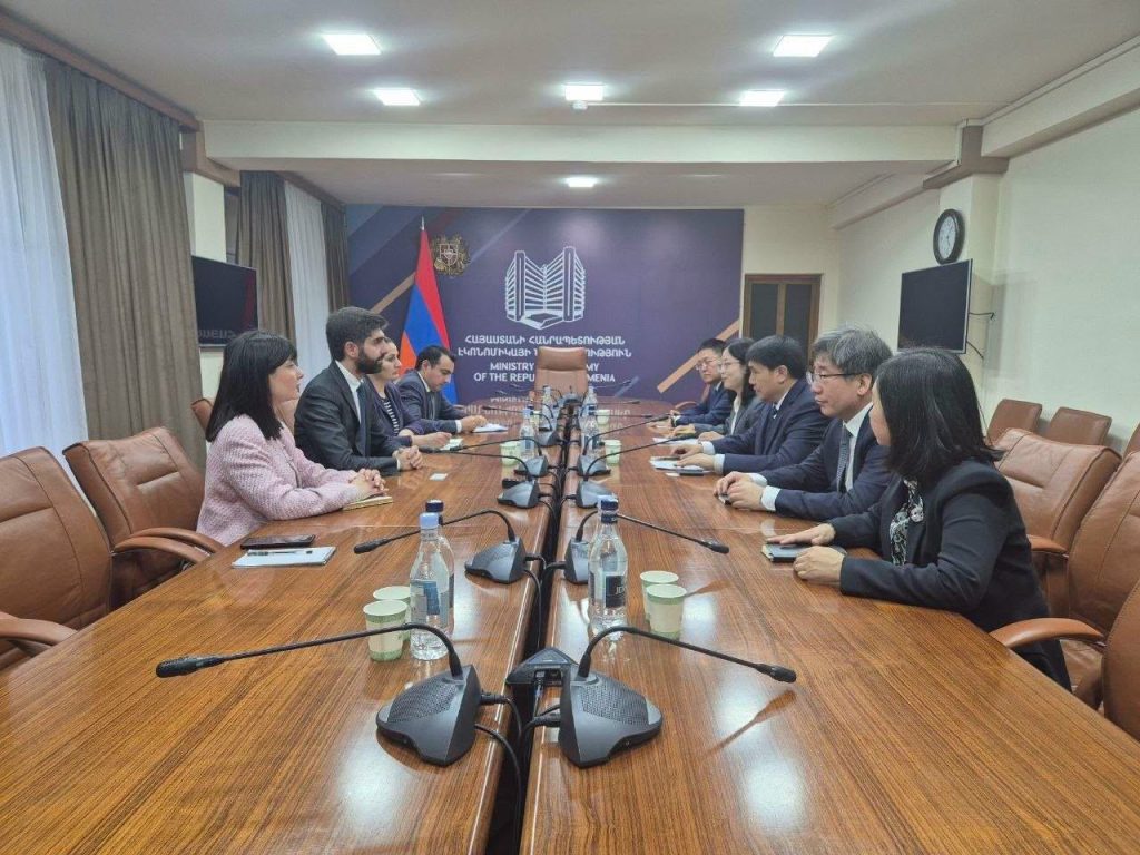 Էկոնոմիկայի փոխնախարարը Չինաստանից ժամանած պատվիրակության հետ քննարկել է համագործակցության հնարավորությունները