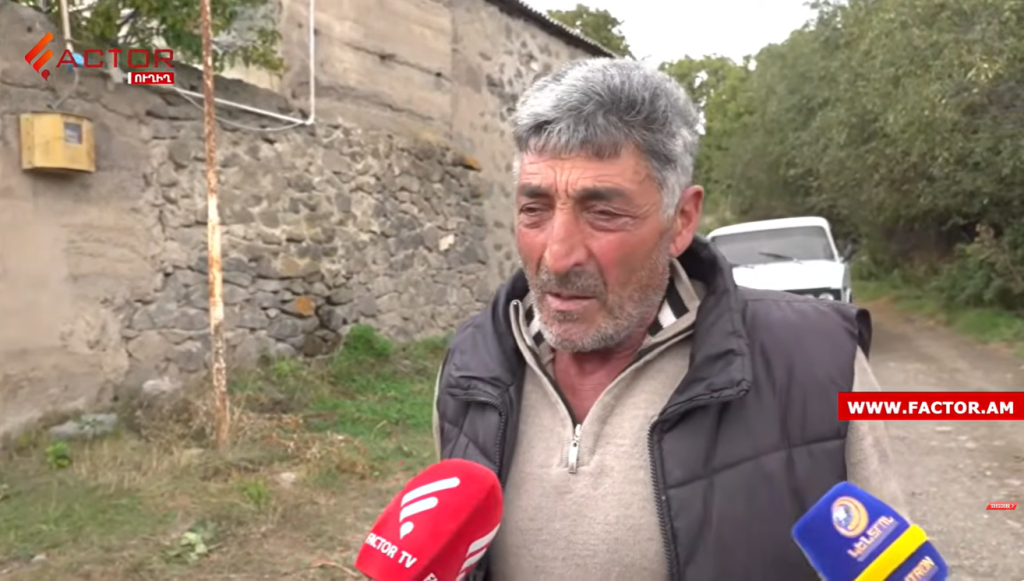 "Four days ago I was told that the Turks had fled. I am carrying soil and sand to the positions." Shaki resident. VIDEO