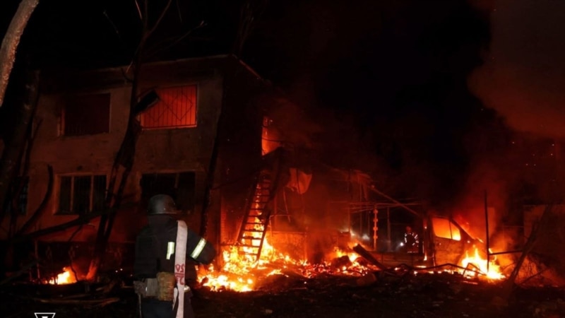 One person killed, at least eight injured in Russian attack on Kharkiv