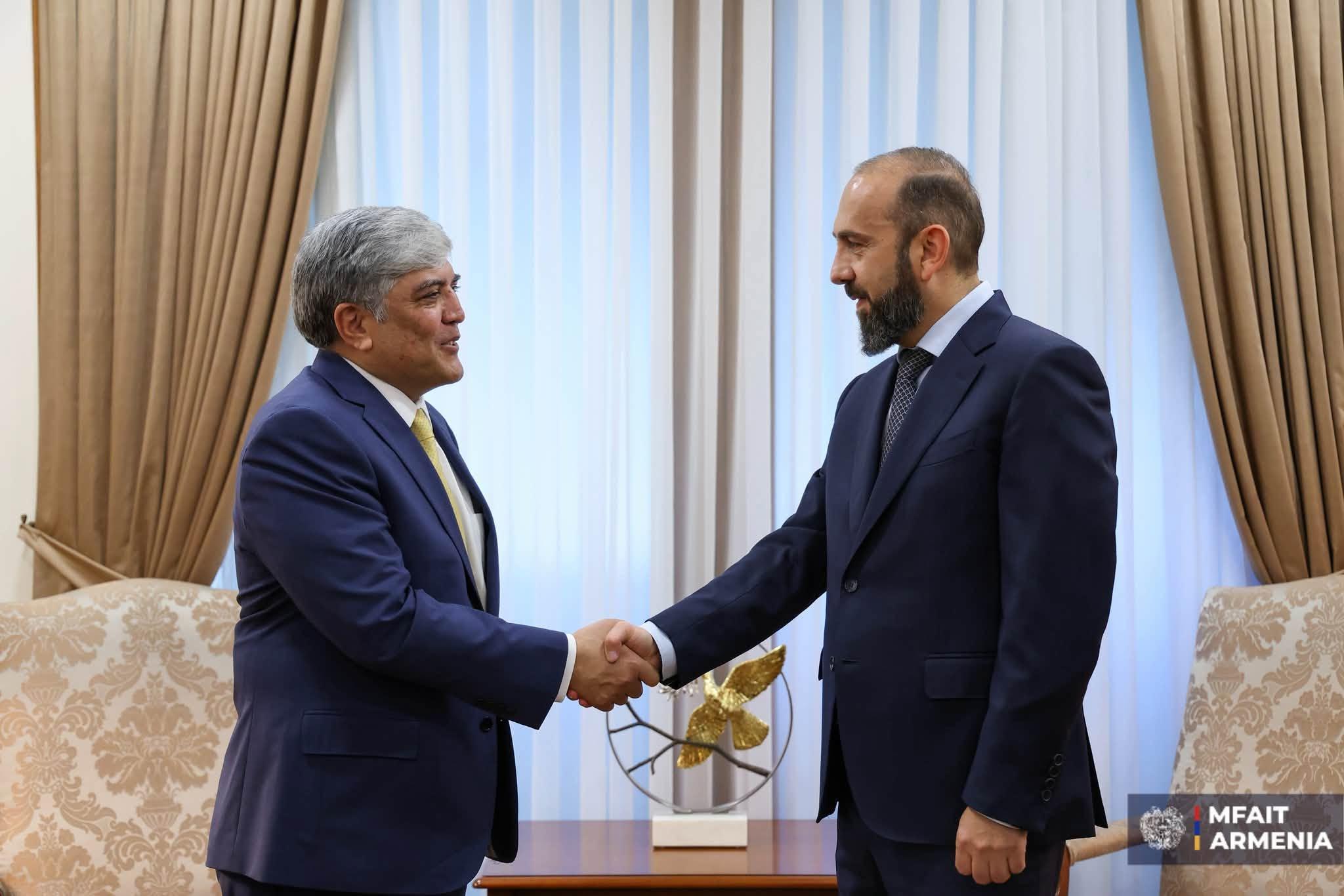 Armenian Foreign Minister, Pakistani Ambassador Discuss Bilateral Agenda Development