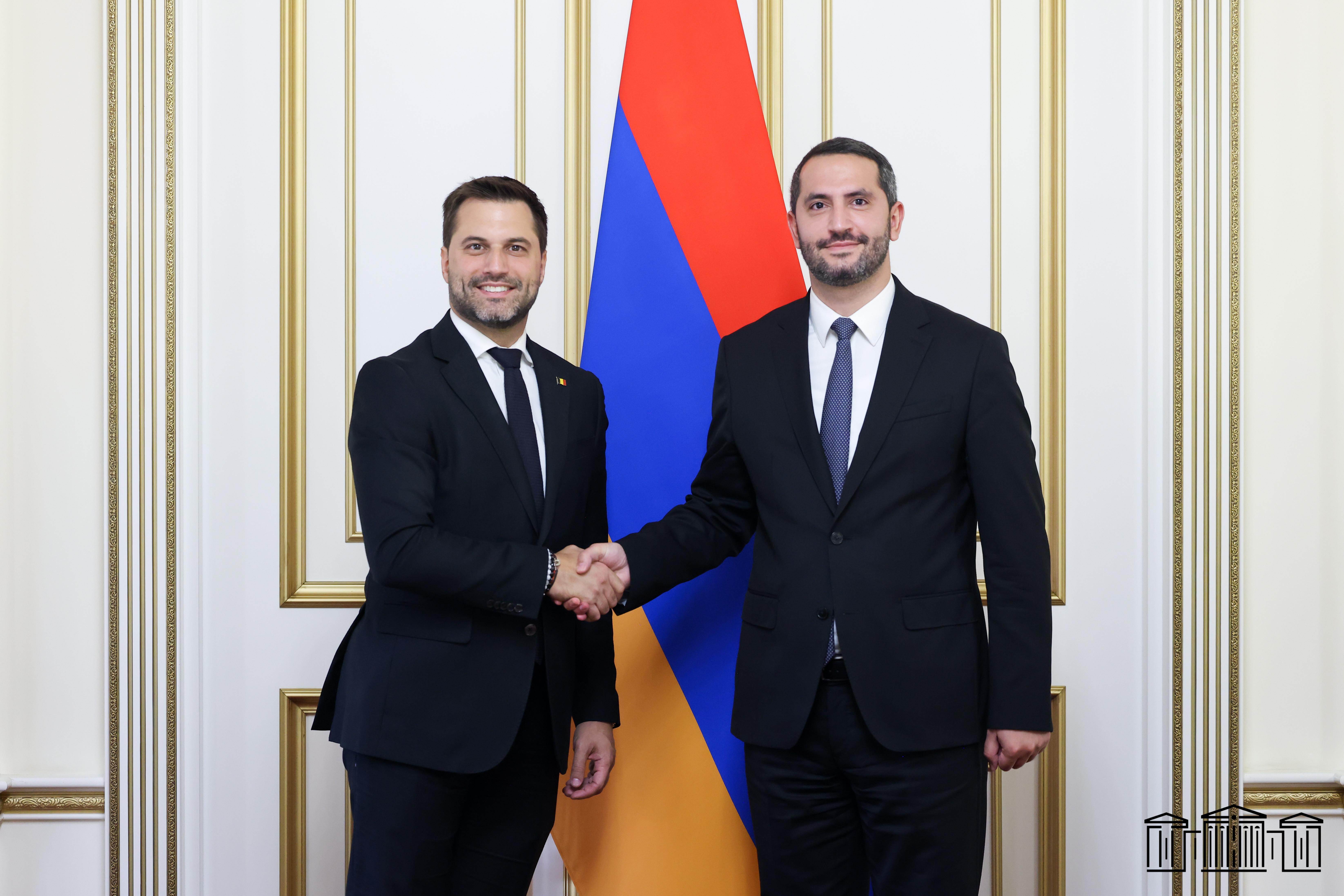Ռուբեն Ռուբինյանն ընդունել է Բելգիայի «Ռեֆորմիստական շարժում» կուսակցության նախագահ Ժորժ-Լուի Բուշեին