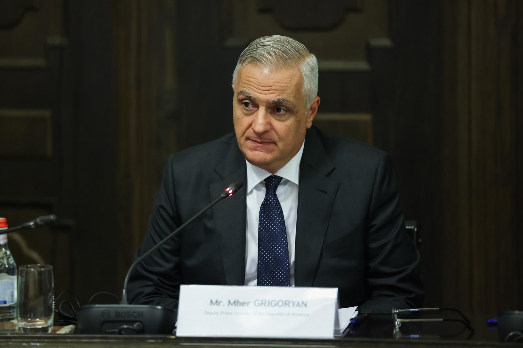 Փոխվարչապետ Մհերի Գրիգորյանի գլխավորությամբ տեղի է ունեցել Համաշխարհային բանկի ծրագրային պորտֆելի քննարկում