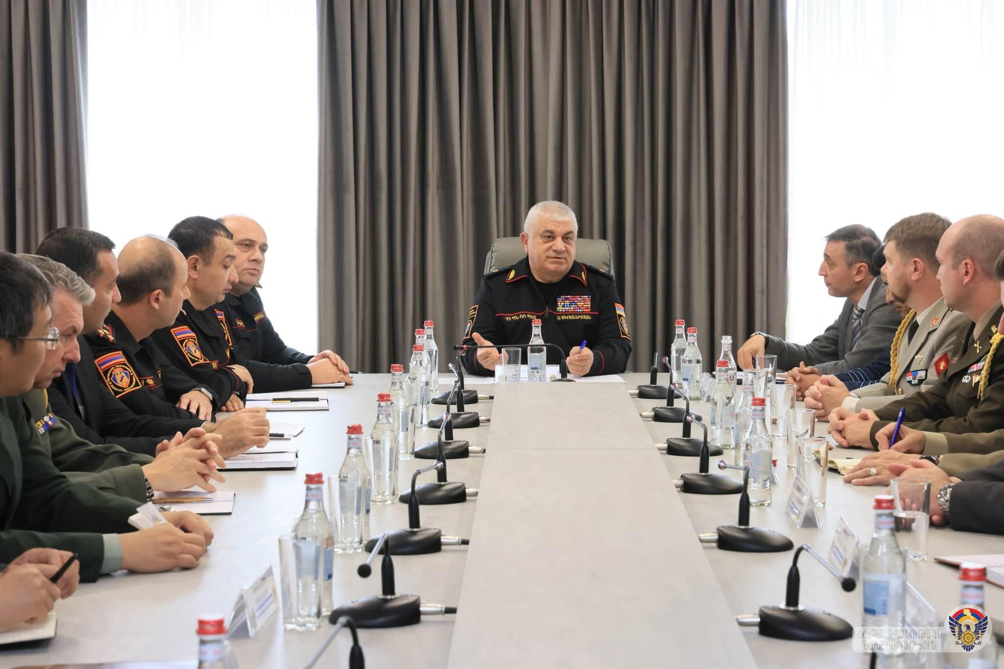 Օտարերկրյա ռազմական կցորդներն այցելել են Ռազմական ոստիկանություն