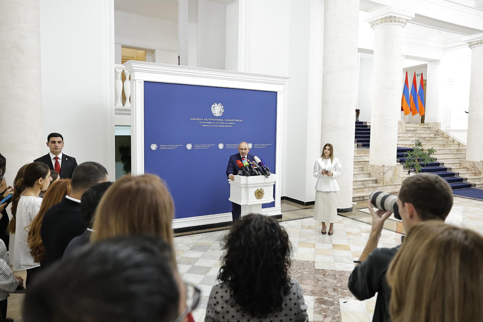 Nikol Pashinyan's briefing