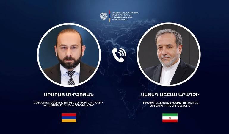 Հեռախոսազրույց են ունեցել Հայաստանի և Իրանի արտաքին գերատեսչությունների ղեկավարները