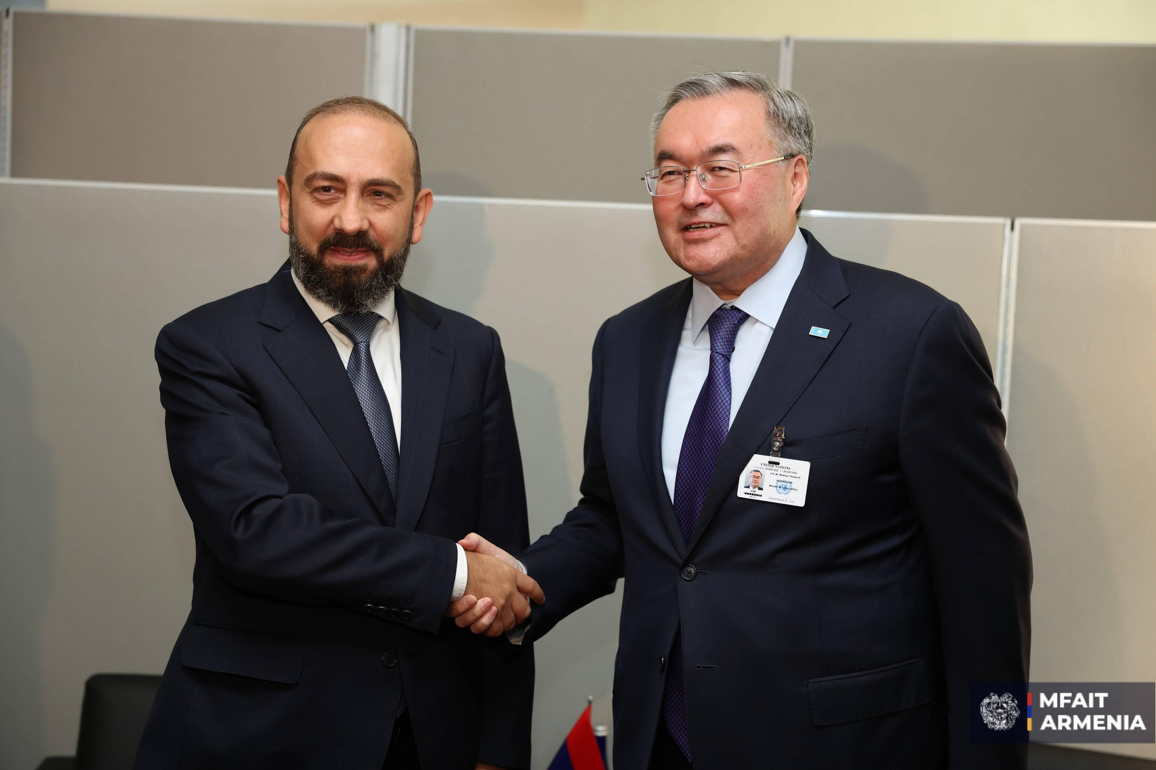 Armenian Foreign Minister Ararat Mirzoyan had a telephone conversation with Kazakh Foreign Minister Mukhtar Tleuberdi