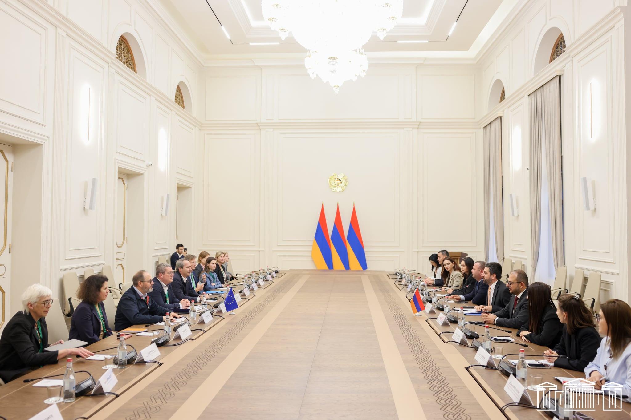 Ազգային ժողովում հյուրընկալվել է Եվրոպական խորհրդարանի պատվիրակությունը