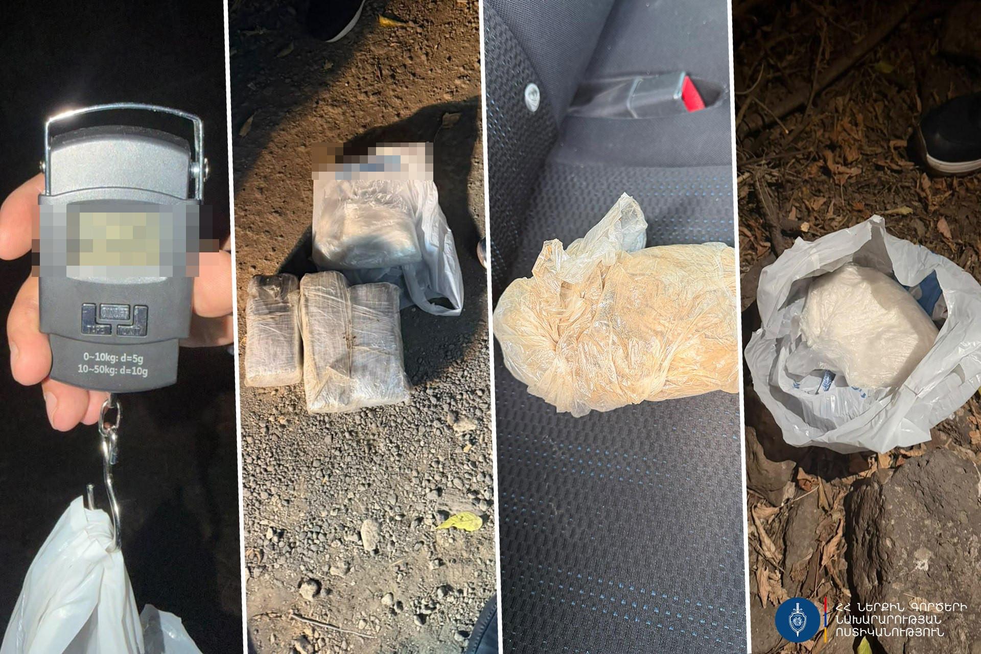 Առգրավվել է կես կիլոգրամից ավելի հերոին, 3,3 կգ կրիստալ ու մարիխուանա