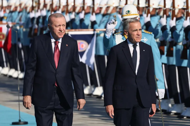 What did Carney and Erdogan sign in Ankara?