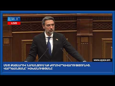 You are retreating from democracy with great strides. Vardevanyan to the government