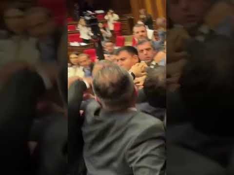 Ինչպես է ՔՊ-ականը բռունցքով հարվածում «Ուժեղ Հայաստանի» պատգամավորին