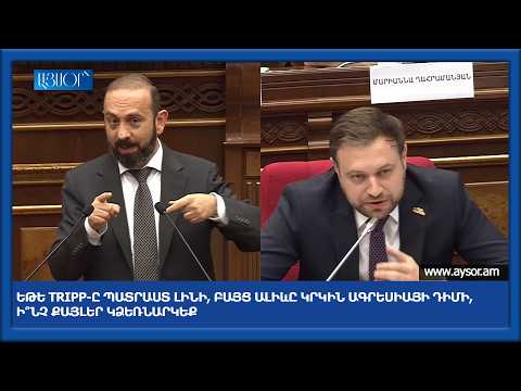 Եթե TRIPP-ը պատրաստ լինի, բայց Ալիևը կրկին ագրեսիայի դիմի, ի՞նչ քայլեր կձեռնարկեք