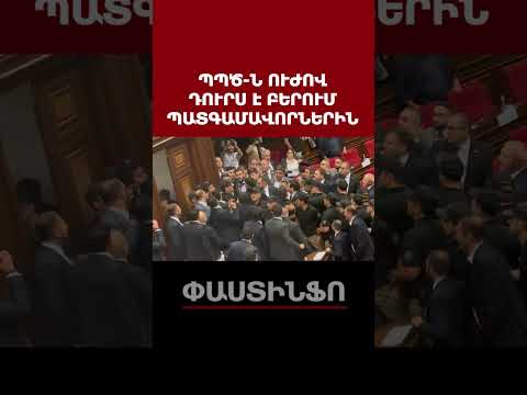 ՊՊԾ աշխատակիցներն ուժով դուրս են բերում պատգամավորներին