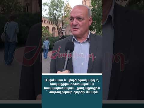 Անիմաստ և կեղծ օրակարգ է, հակաքրիստոնեական և հակապետական քաղաքացին` Կաթողիկոսի գործի մասին